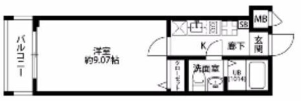 プレール・ドゥーク東中野の物件間取画像